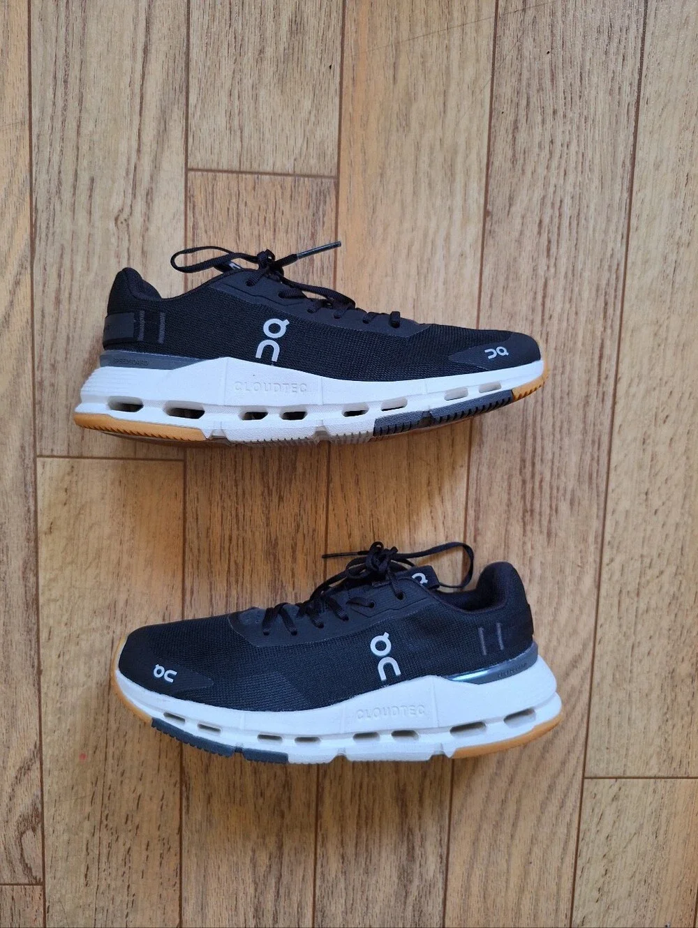 On Cloudnova Form 2 Women's Black/ Ivory Size 6.5